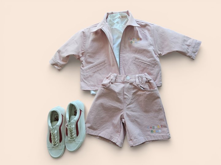 Mooi Store - Korean Children Fashion - #littlefashionista - Cherry Boom Cotton Jacket - 5