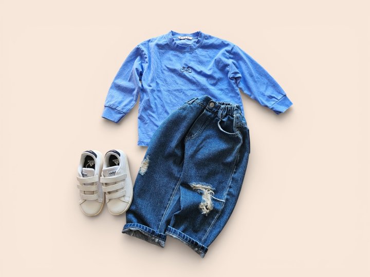Mooi Store - Korean Children Fashion - #littlefashionista - Moi Open Denim Pants - 11