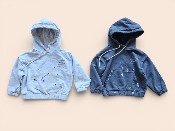 Mooi Store - Korean Children Fashion - #magicofchildhood - Hand Printing Hoodie - 2