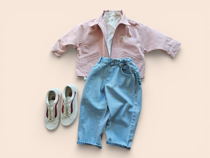 Mooi Store - Korean Children Fashion - #magicofchildhood - Cherry Boom Cotton Jacket - 6