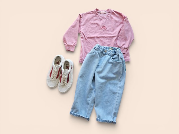 Mooi Store - Korean Children Fashion - #littlefashionista - Bicycle Pigment Tee - 4