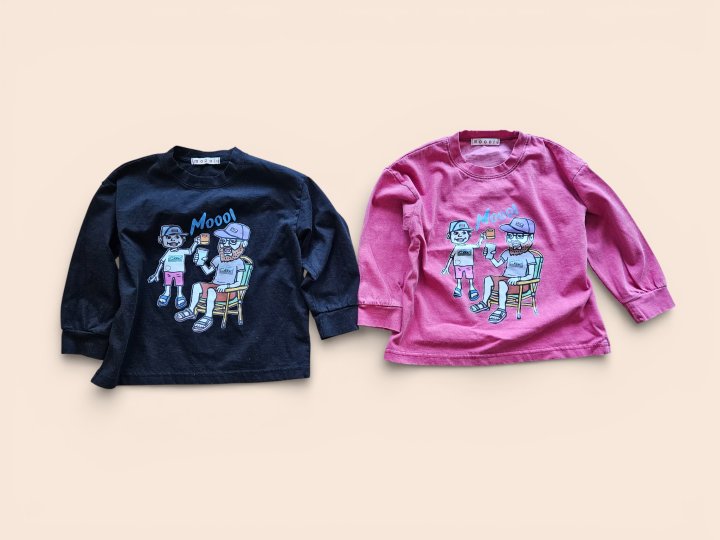 Mooi Store - Korean Children Fashion - #magicofchildhood - Dad Warrior Print Tee - 2