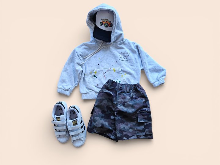 Mooi Store - Korean Children Fashion - #minifashionista - Hand Printing Hoodie - 3