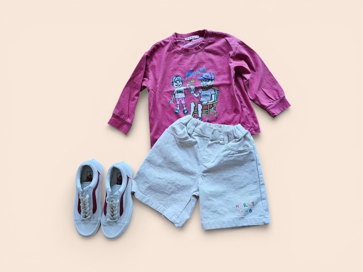 Mooi Store - Korean Children Fashion - #minifashionista - Cherry Boom Cotton Shorts - 8
