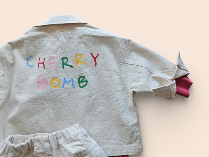Mooi Store - Korean Children Fashion - #minifashionista - Cherry Boom Cotton Jacket - 7