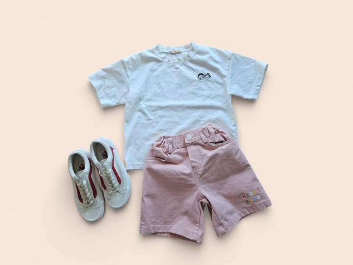 Mooi Store - Korean Children Fashion - #magicofchildhood - Embroidery Short Sleeve Tee - 4