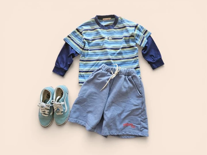 Mooi Store - Korean Children Fashion - #prettylittlegirls - Poppy Stripe Layered Tee - 3