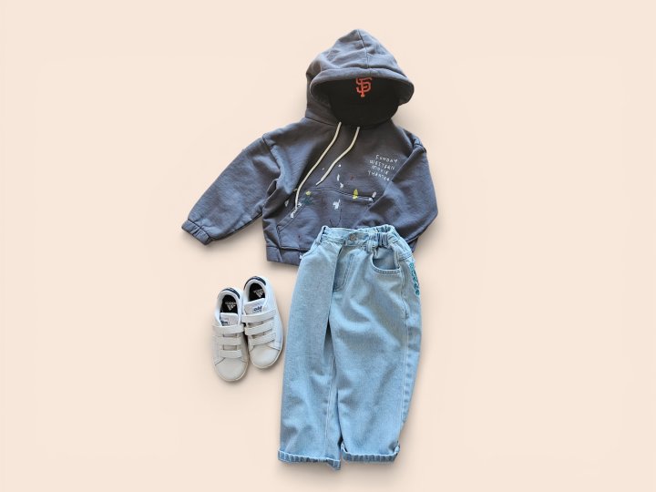 Mooi Store - Korean Children Fashion - #stylishchildhood - Hand Printing Hoodie - 7