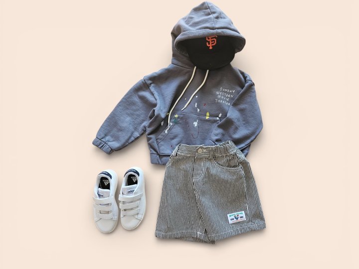 Mooi Store - Korean Children Fashion - #toddlerclothing - Hand Printing Hoodie - 6