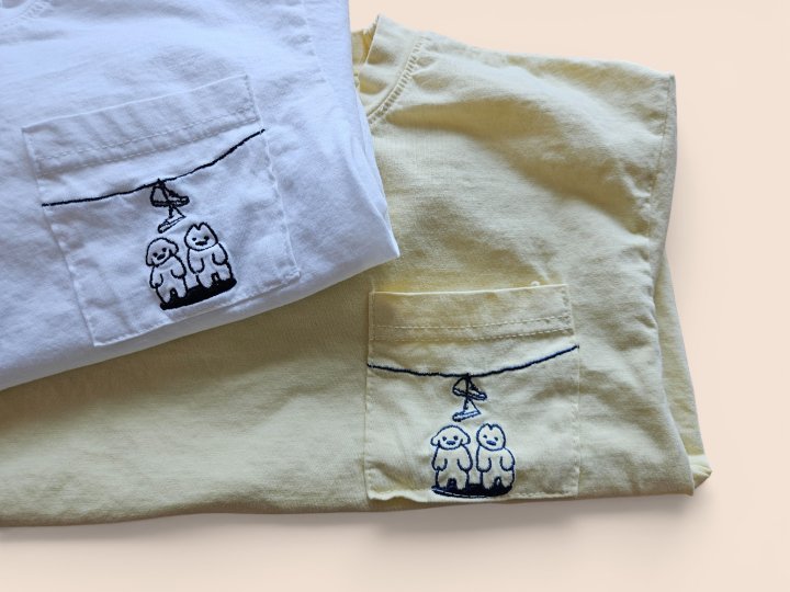 Mooi Store - Korean Children Fashion - #toddlerclothing - Pocket Puppy Tee - 3