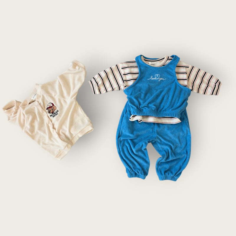 Moran - Korean Children Fashion - #Kfashion4kids - Love You Vest Set - 7