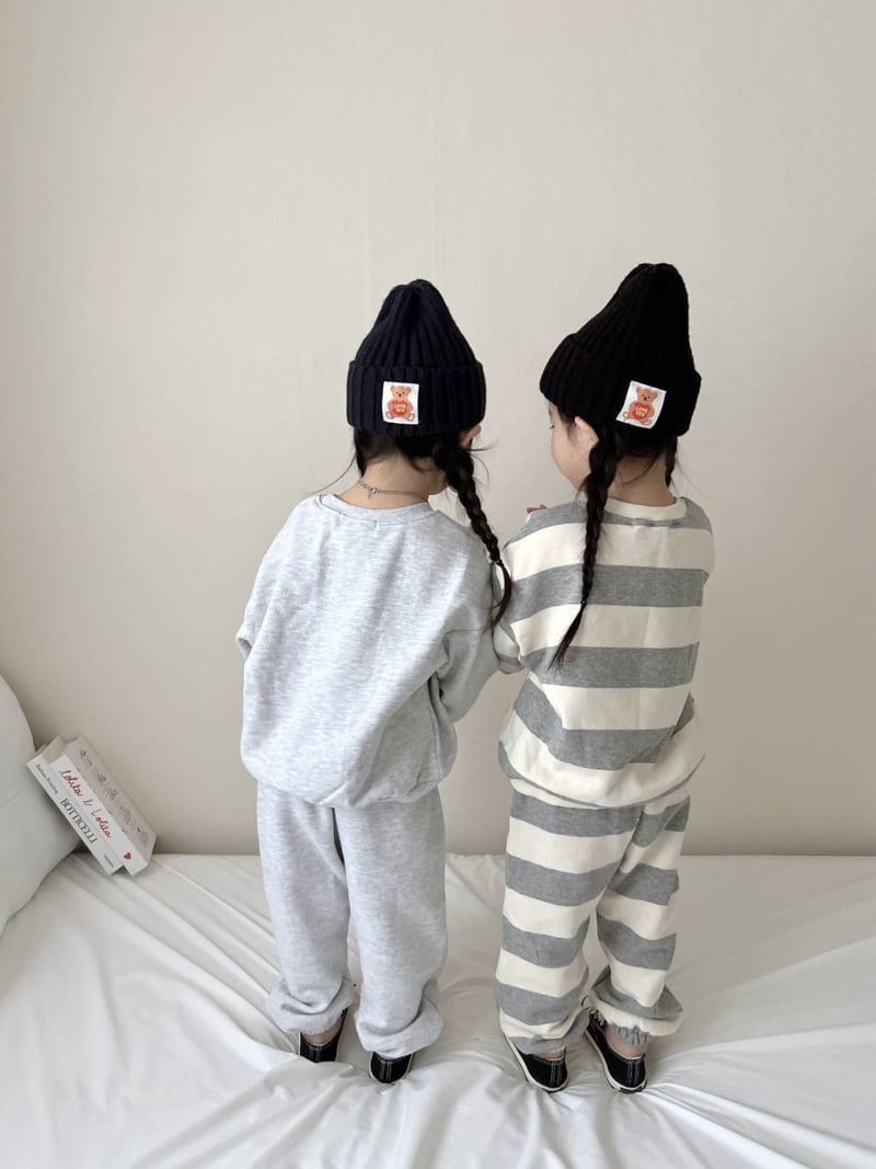 Moran - Korean Children Fashion - #designkidswear - Big Smile Embroidered Set - 12