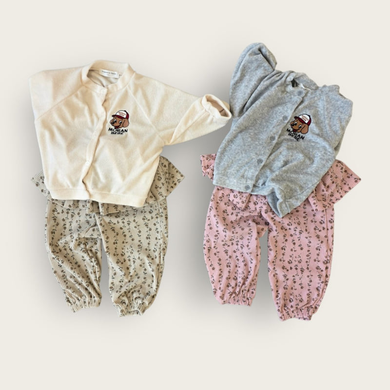 Moran - Korean Children Fashion - #discoveringself - Floral Frill Jogger Pants - 3