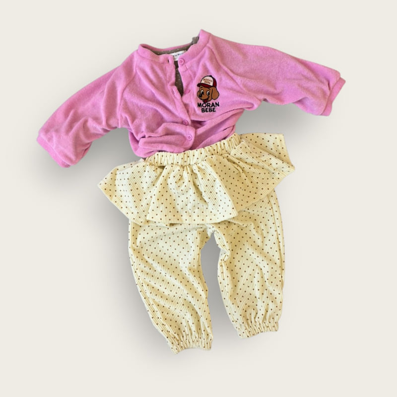 Moran - Korean Children Fashion - #magicofchildhood - Dot Frill Jogger Pants - 7