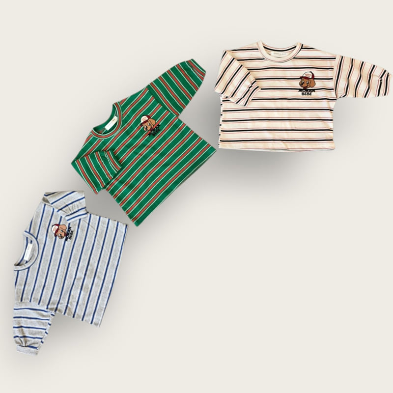 Moran - Korean Children Fashion - #magicofchildhood - Ran Multi Stripe Tee - 6