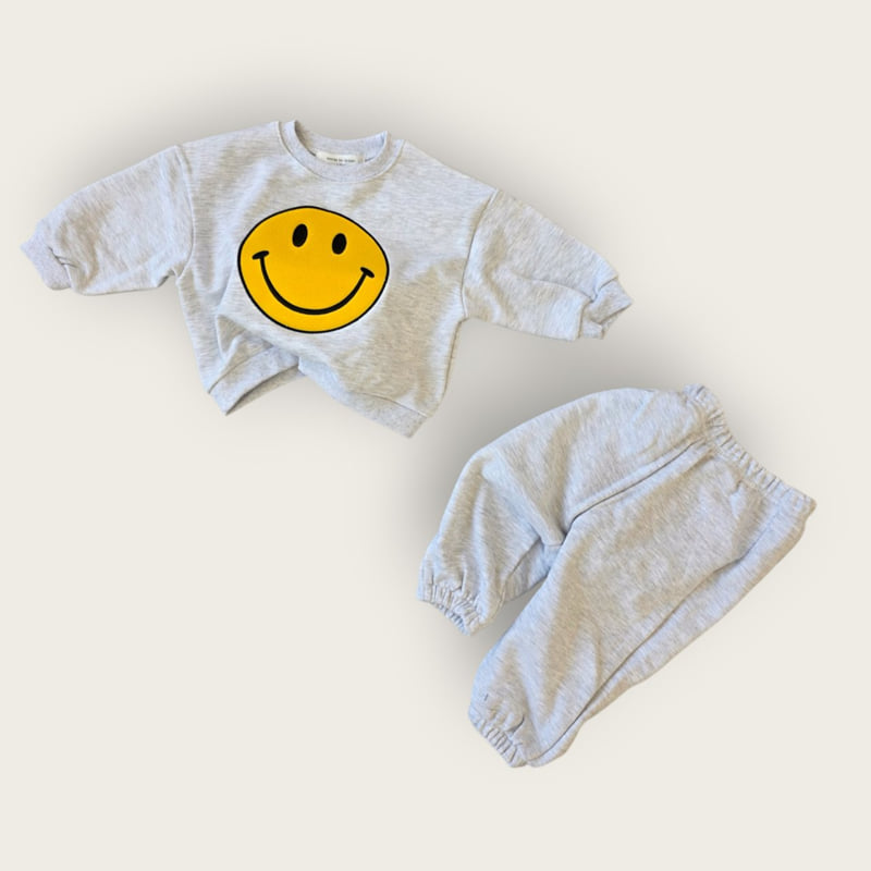 Moran - Korean Children Fashion - #minifashionista - Big Smile Embroidered Set - 5