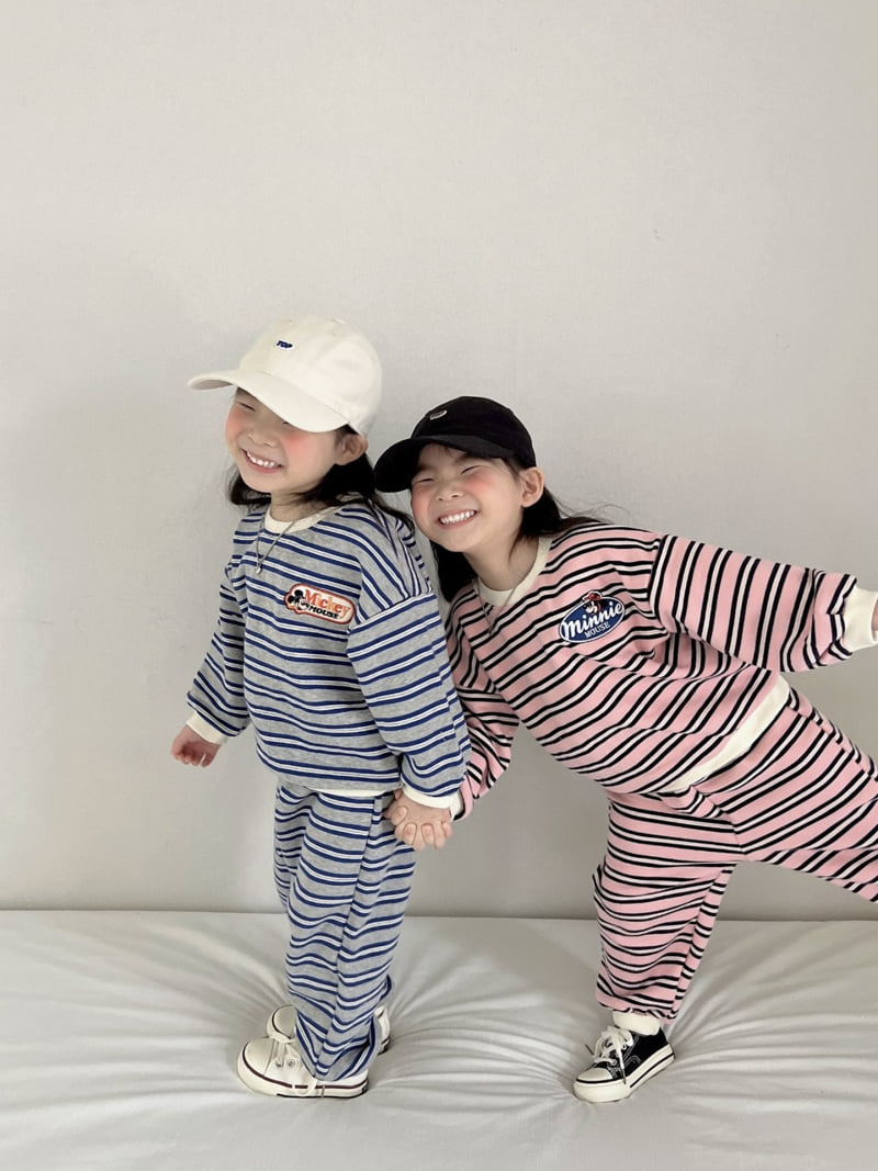 Moran - Korean Children Fashion - #stylishchildhood - Multi Stripe Set - 10