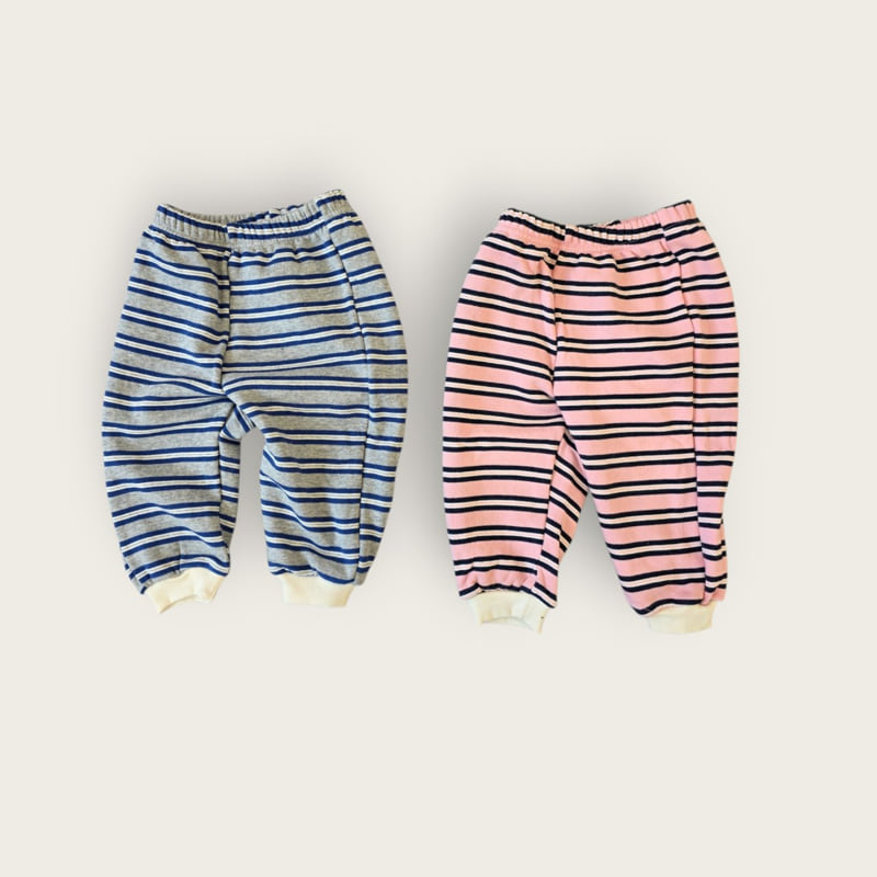Moran - Korean Children Fashion - #todddlerfashion - Multi Stripe Set - 8