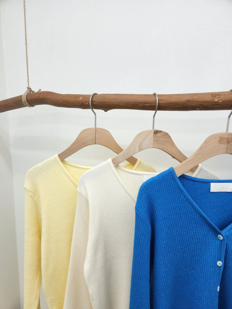 Most - Korean Women Fashion - #momslook - Obe Ribbed Cardigan - 5