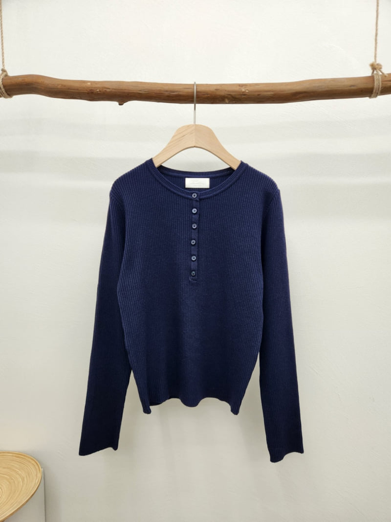 Most - Korean Women Fashion - #momslook - Henry Button Knit - 2