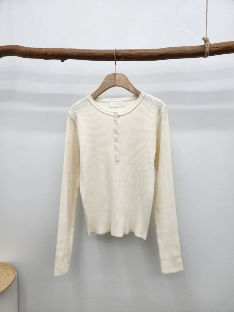 Most - Korean Women Fashion - #womensfashion - Henry Button Knit - 4