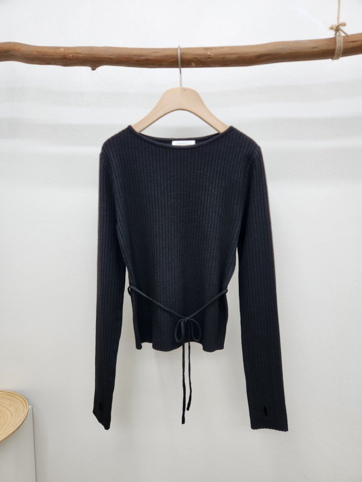 Most - Korean Women Fashion - #vintagekidsstyle - Elin Ribbed Knit - 2