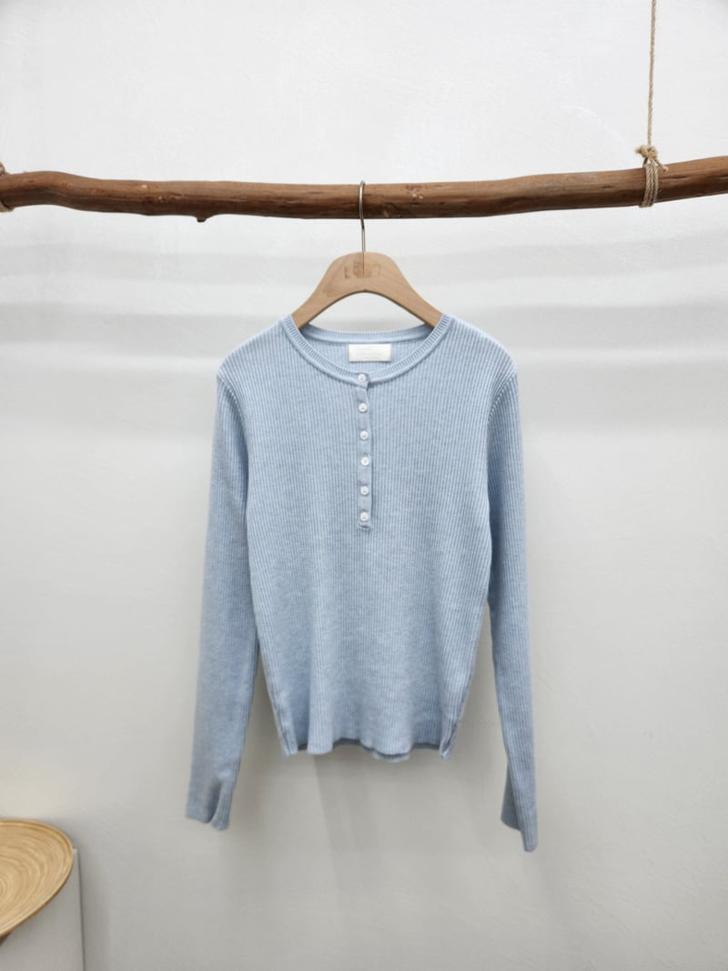 Most - Korean Women Fashion - #womensfashion - Henry Button Knit - 3