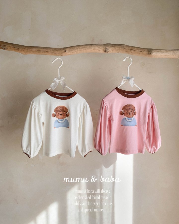 Mumunbaba - Korean Children Fashion - #littlefashionista - Poodle Pearl Tee