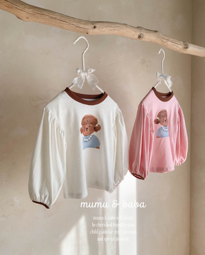 Mumunbaba - Korean Children Fashion - #magicofchildhood - Poodle Pearl Tee - 2