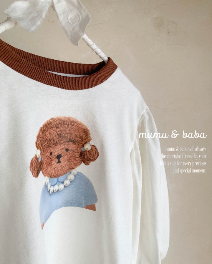 Mumunbaba - Korean Children Fashion - #minifashionista - Poodle Pearl Tee - 4