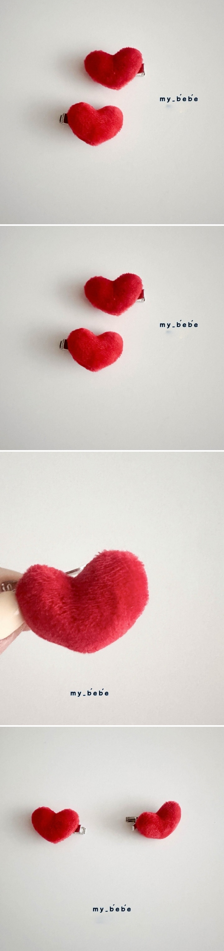My Bebe - Korean Baby Fashion - #babyfashion - Heart Hair Clip
