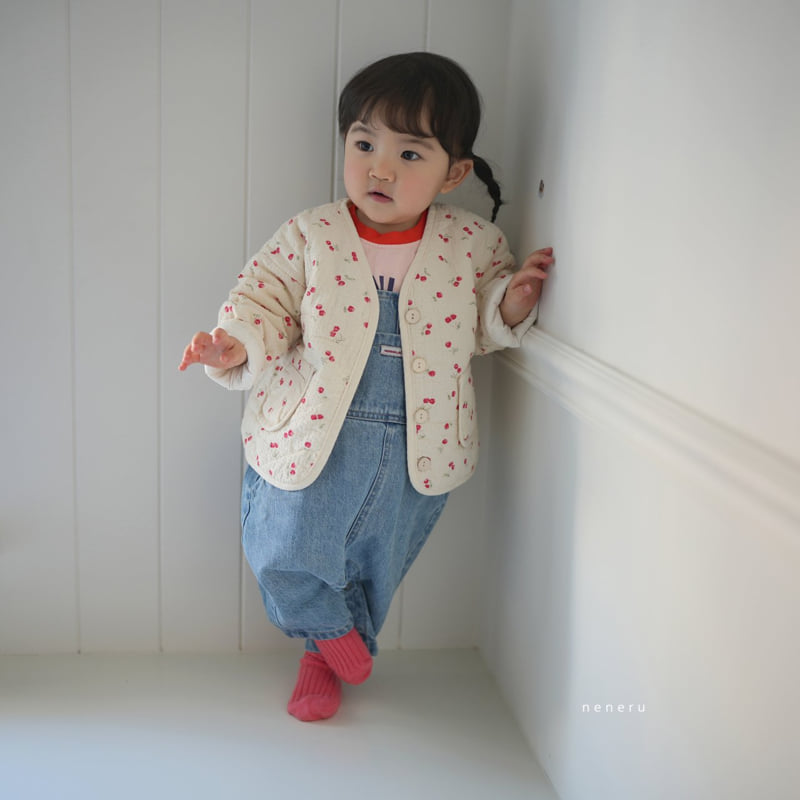 Neneru - Korean Baby Fashion - #babyboutique - Mini Cherry Jacket - 3
