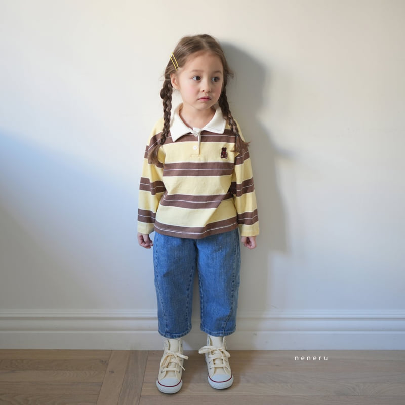 Neneru - Korean Baby Fashion - #babyboutique - Henley Collar Tee - 6