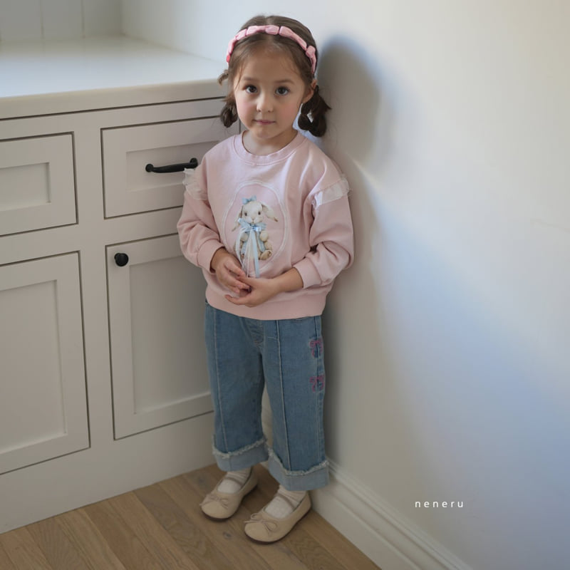Neneru - Korean Baby Fashion - #babyboutique - Bunny Ribbon Tee - 5