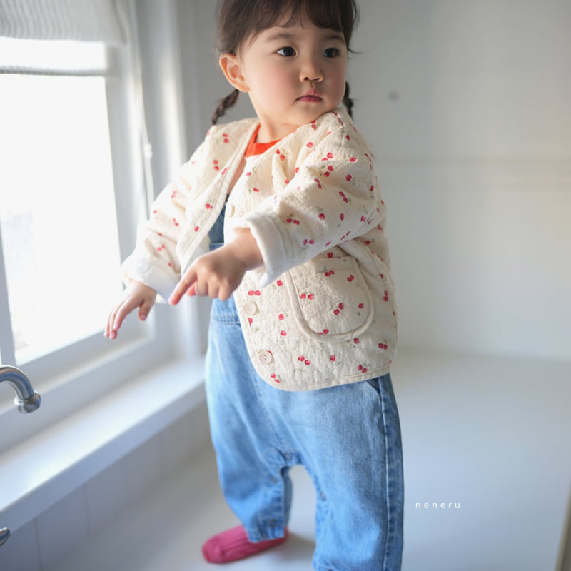 Neneru - Korean Baby Fashion - #babyboutique - Mini Cherry Jacket - 4