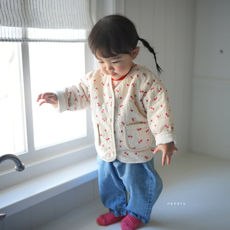 Neneru - Korean Baby Fashion - #babyclothing - Mini Cherry Jacket - 5