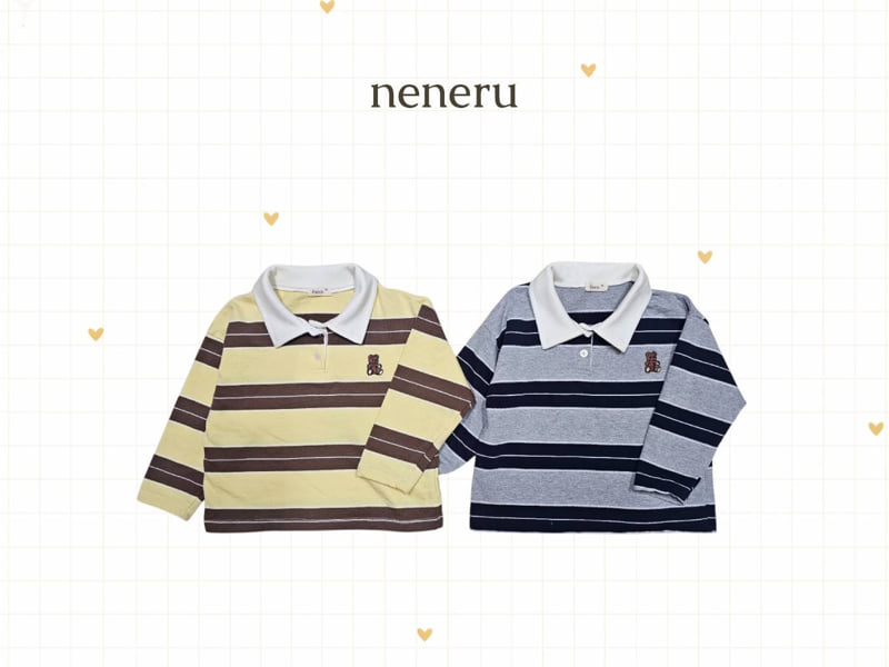 Neneru - Korean Baby Fashion - #babyclothing - Henley Collar Tee - 8