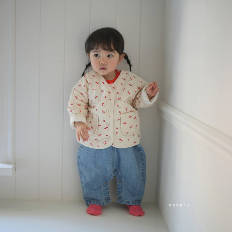 Neneru - Korean Baby Fashion - #babyfashion - Mini Cherry Jacket - 6