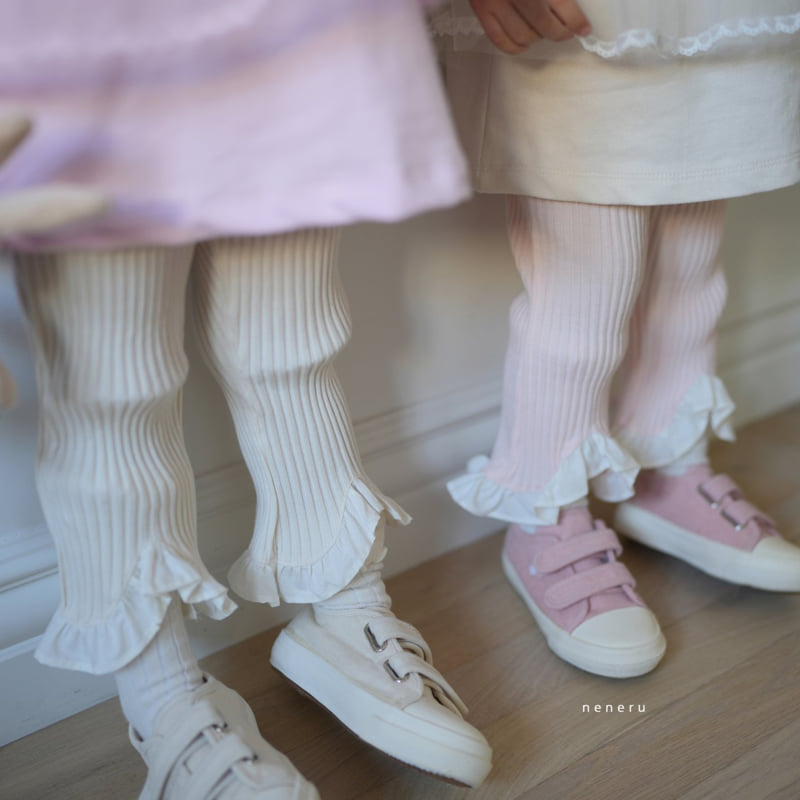 Neneru - Korean Baby Fashion - #babyfashion - Ribbed Bootcut Pants - 2