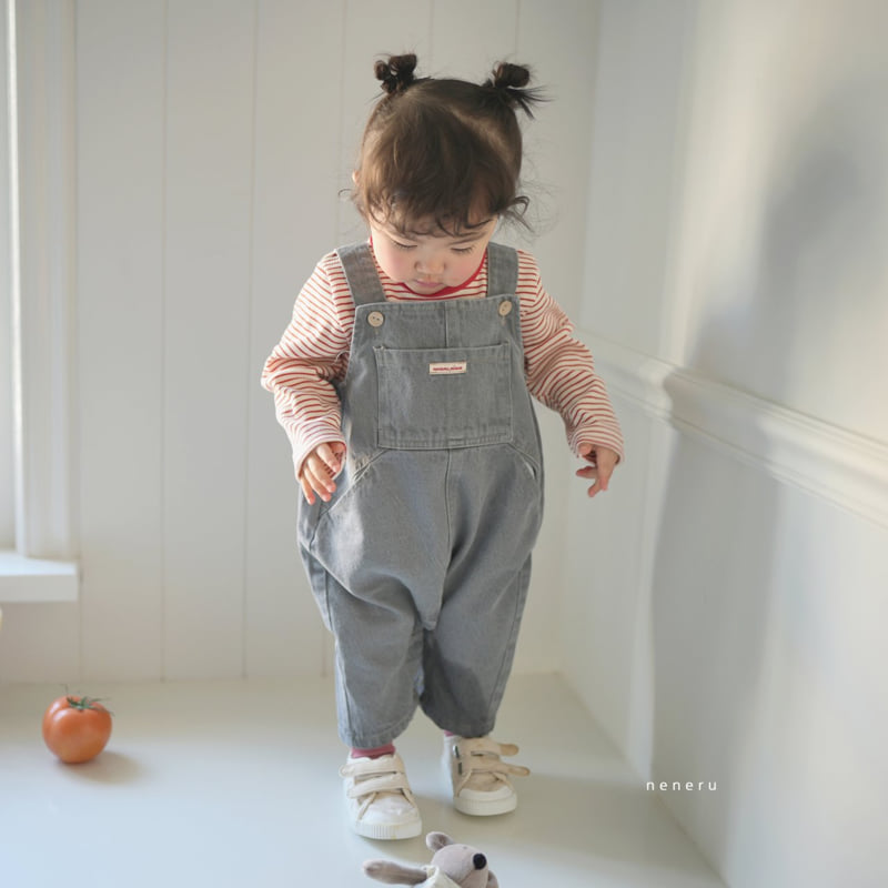 Neneru - Korean Baby Fashion - #babyfashion - Poko Denim Overalls - 5