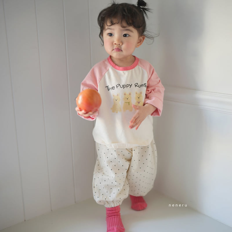 Neneru - Korean Baby Fashion - #babyfashion - Doggie Raglan Tee