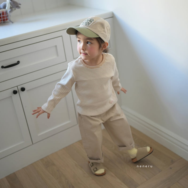 Neneru - Korean Baby Fashion - #babyfashion - Mini Ribbed Tee (Bebe) - 4