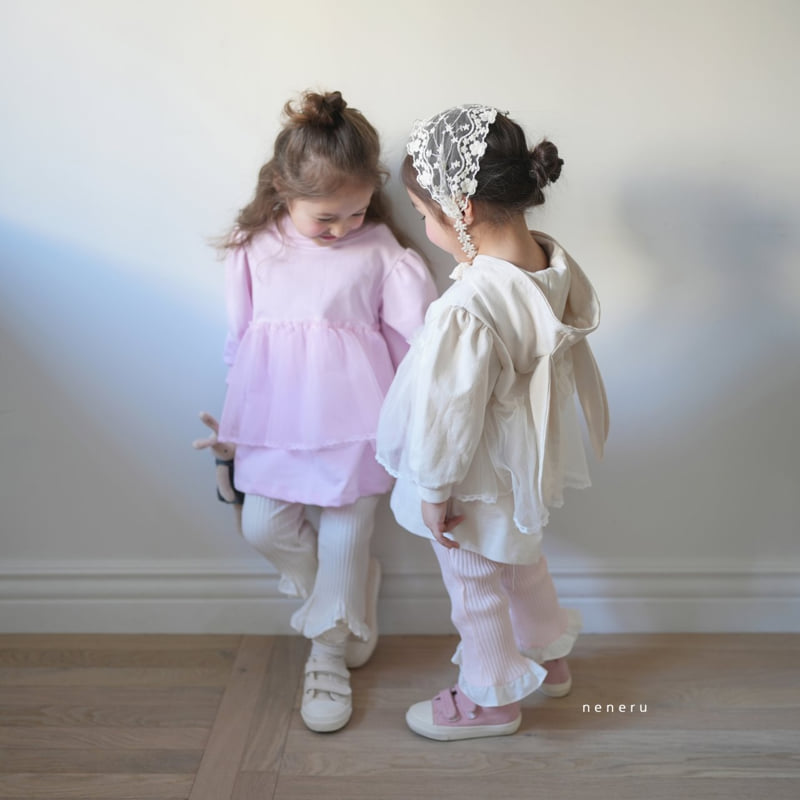 Neneru - Korean Baby Fashion - #babyfever - Ribbed Bootcut Pants - 3