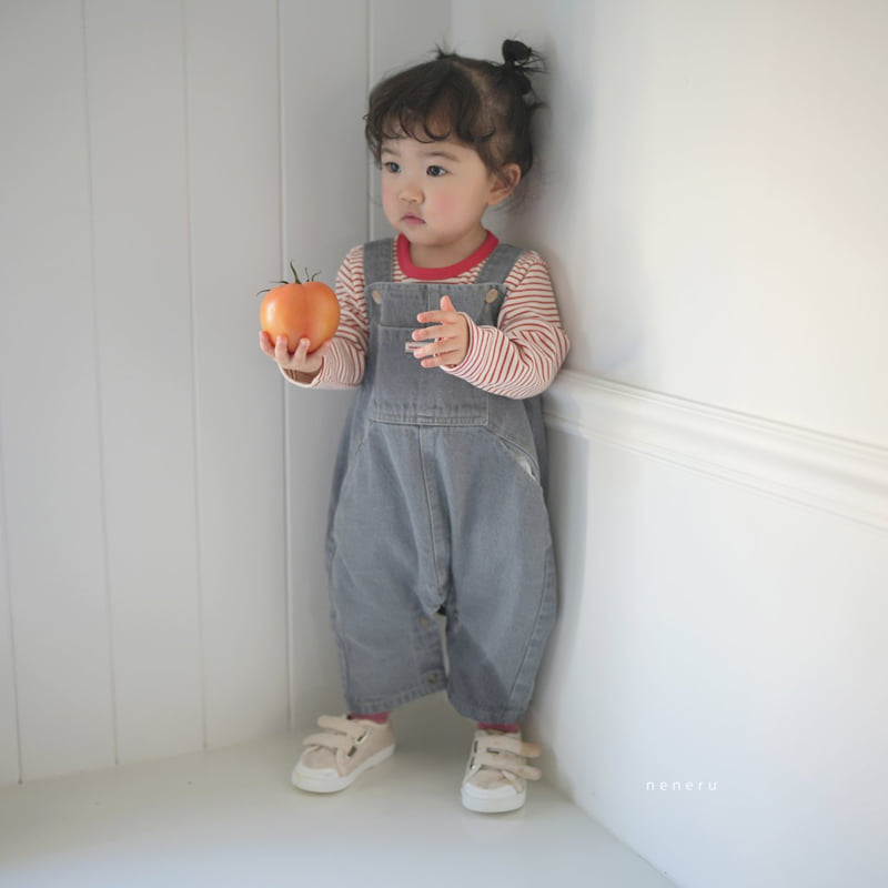 Neneru - Korean Baby Fashion - #babyfever - Poko Denim Overalls - 6