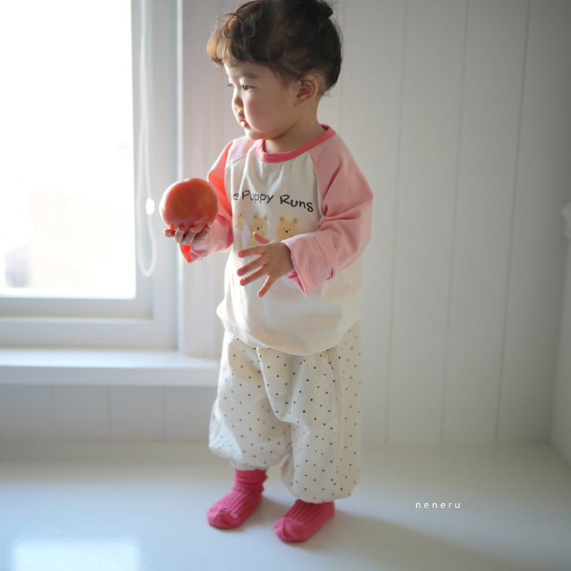 Neneru - Korean Baby Fashion - #babyfever - Doggie Raglan Tee - 2