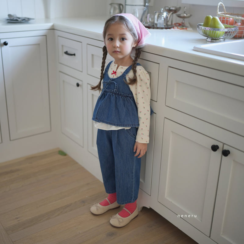 Neneru - Korean Baby Fashion - #babygirlfashion - Arena Denim Vest - 3