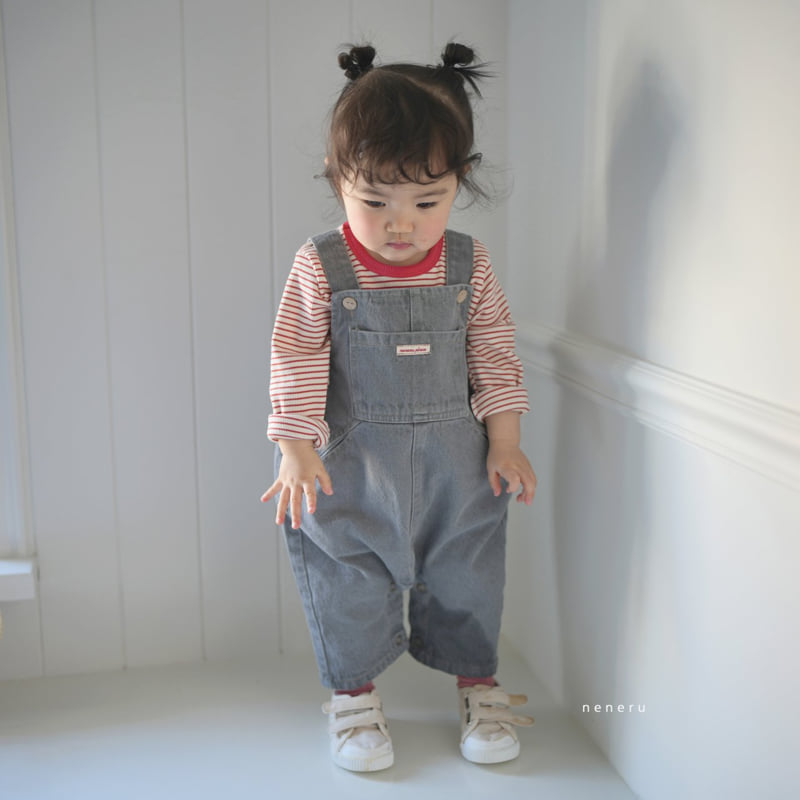 Neneru - Korean Baby Fashion - #babygirlfashion - Poko Denim Overalls - 7