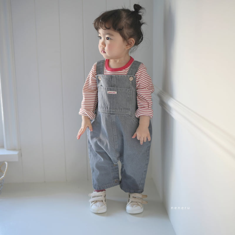 Neneru - Korean Baby Fashion - #babylifestyle - Poko Denim Overalls - 8