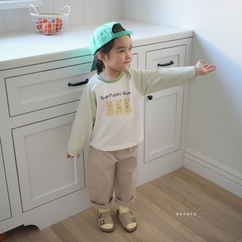 Neneru - Korean Baby Fashion - #babyoninstagram - Doggie Raglan Tee - 5