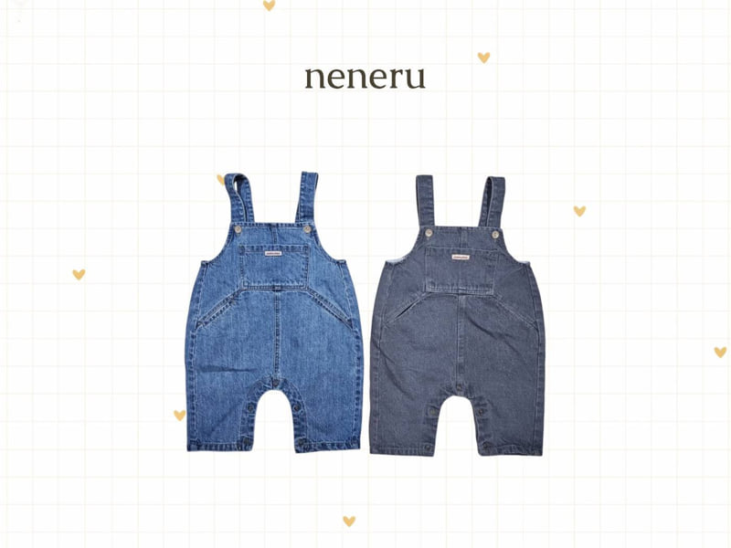 Neneru - Korean Baby Fashion - #babyootd - Poko Denim Overalls - 10
